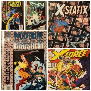 Marvel Vintage Lot of 5 Comics X-Men Spider-Man